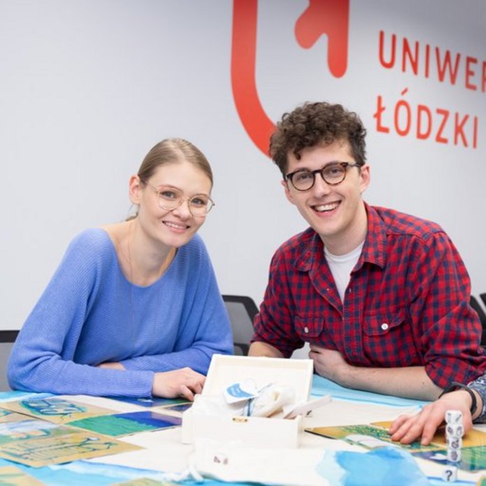 Students in the conference room of the University of Lodz Academic Support Centre 