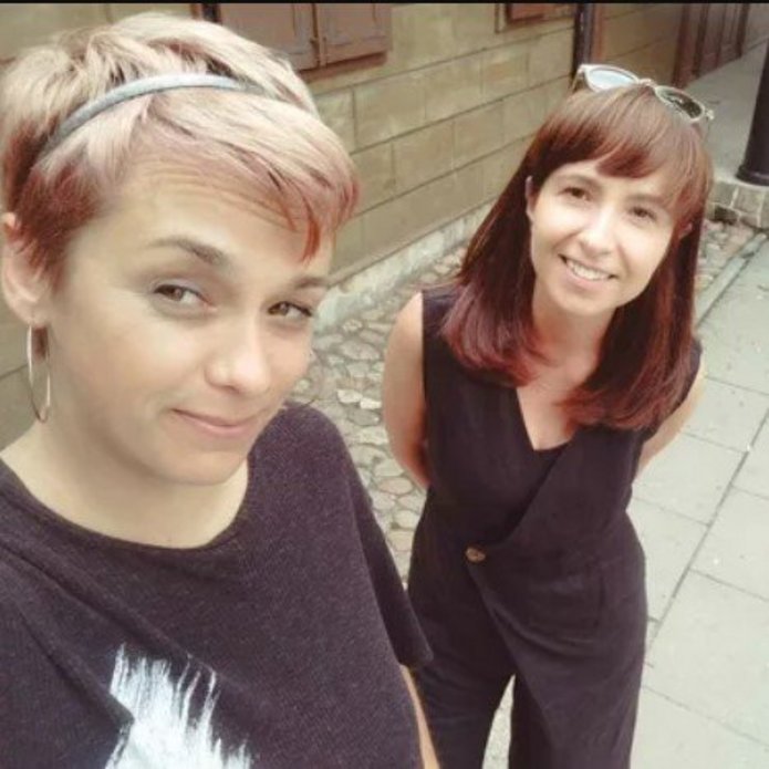 Dr Aleksandra Krupa-Ławrynowicz i dr Alicja Piotrowska (Instytut Etnologii i Antropologii Kulturowej Uniwersytetu Łódzkiego). 