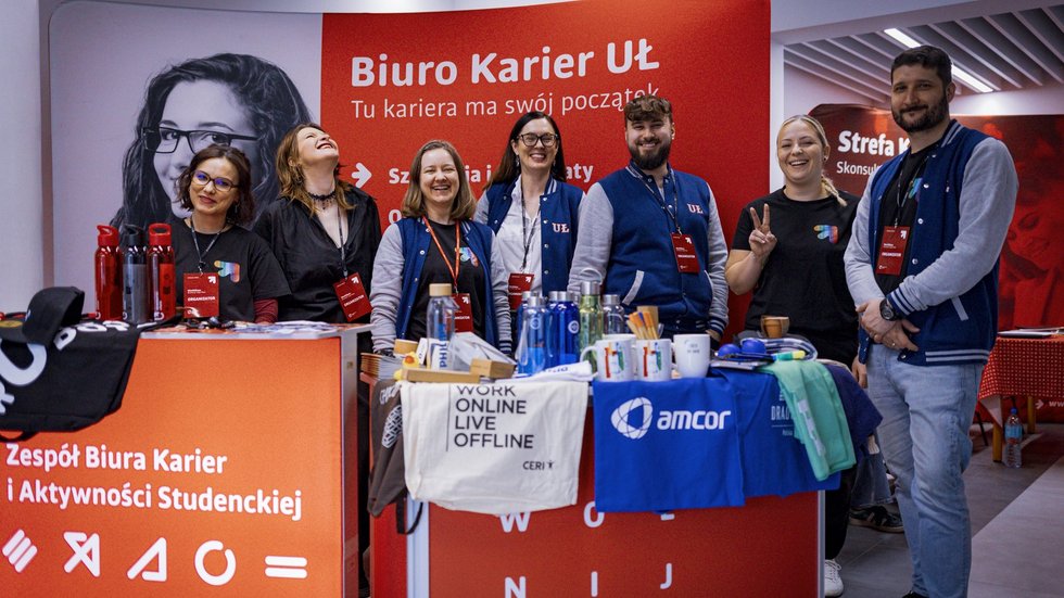 zespół biura karier UniLodz podczas workshow