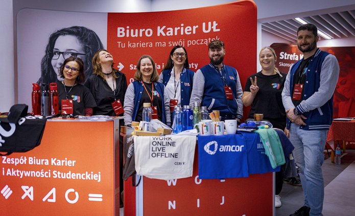 zespół biura karier UniLodz podczas workshow