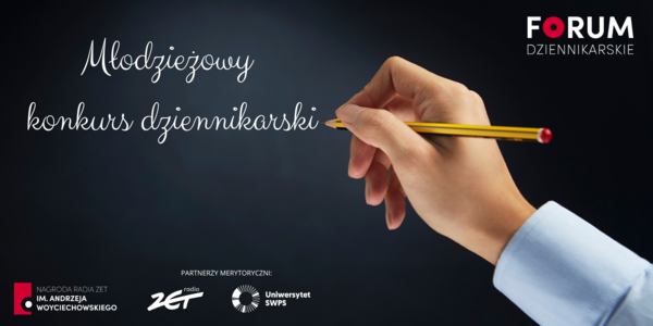 Baner konkursu dziennikarskiego Baner konkursu dziennikarskiego