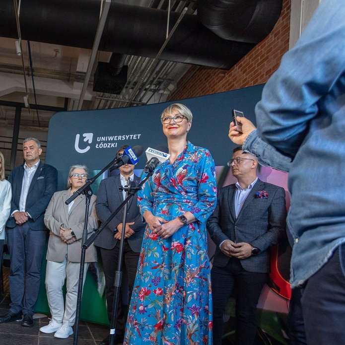 Uczestnicy briefingu podczas wrześniowego śniadania prasowego UŁ