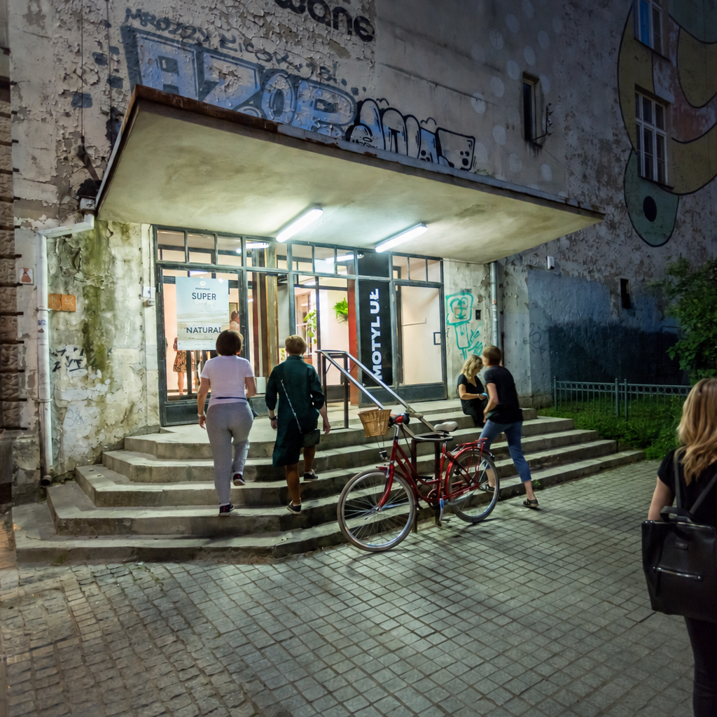 Entrance to the building