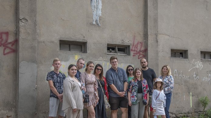the project participants during a visit to Lodz