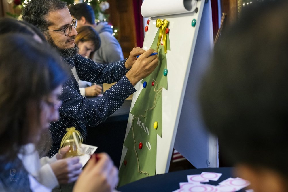 Spotkanie świąteczne z zagranicznymi naukowcami UŁ