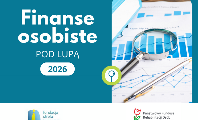 Plakat projektu „Finanse osobiste pod lupą 2026”