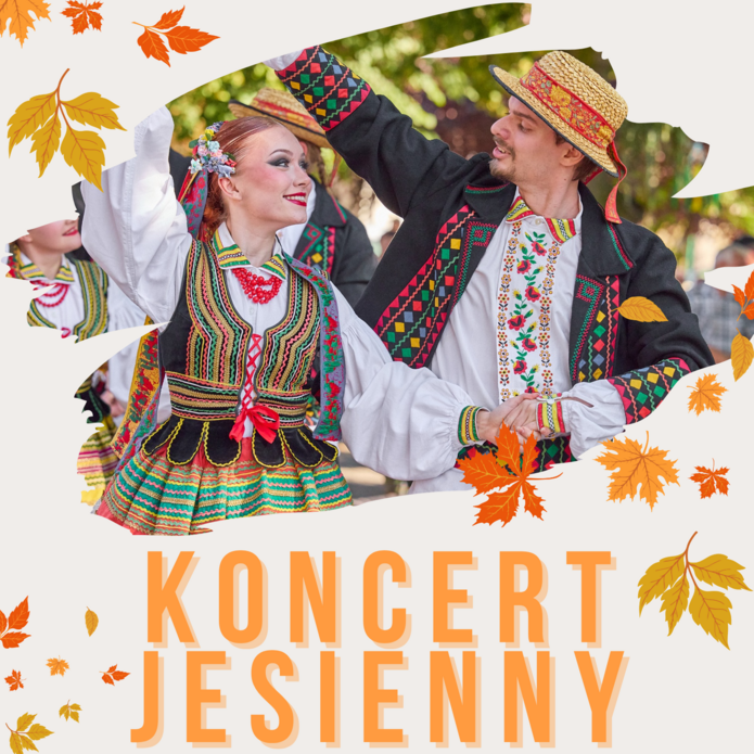 grafika przedstawia napis: koncert jesienny, Centrum Dialogu im. Marka Edelmana, ul. Wojska Polskiego 68, 26.10.2024, 16:00