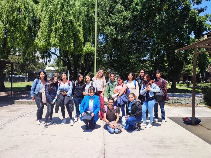 Stefania with her Mexican friends