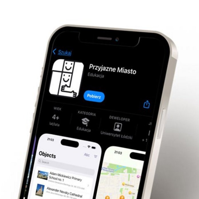 Grafika promująca projekt "Przyjazne Miasto"