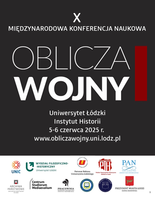 Poster of the 10th edition of the "Faces of War" conference