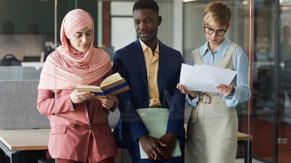 a decorative element: people of different cultures