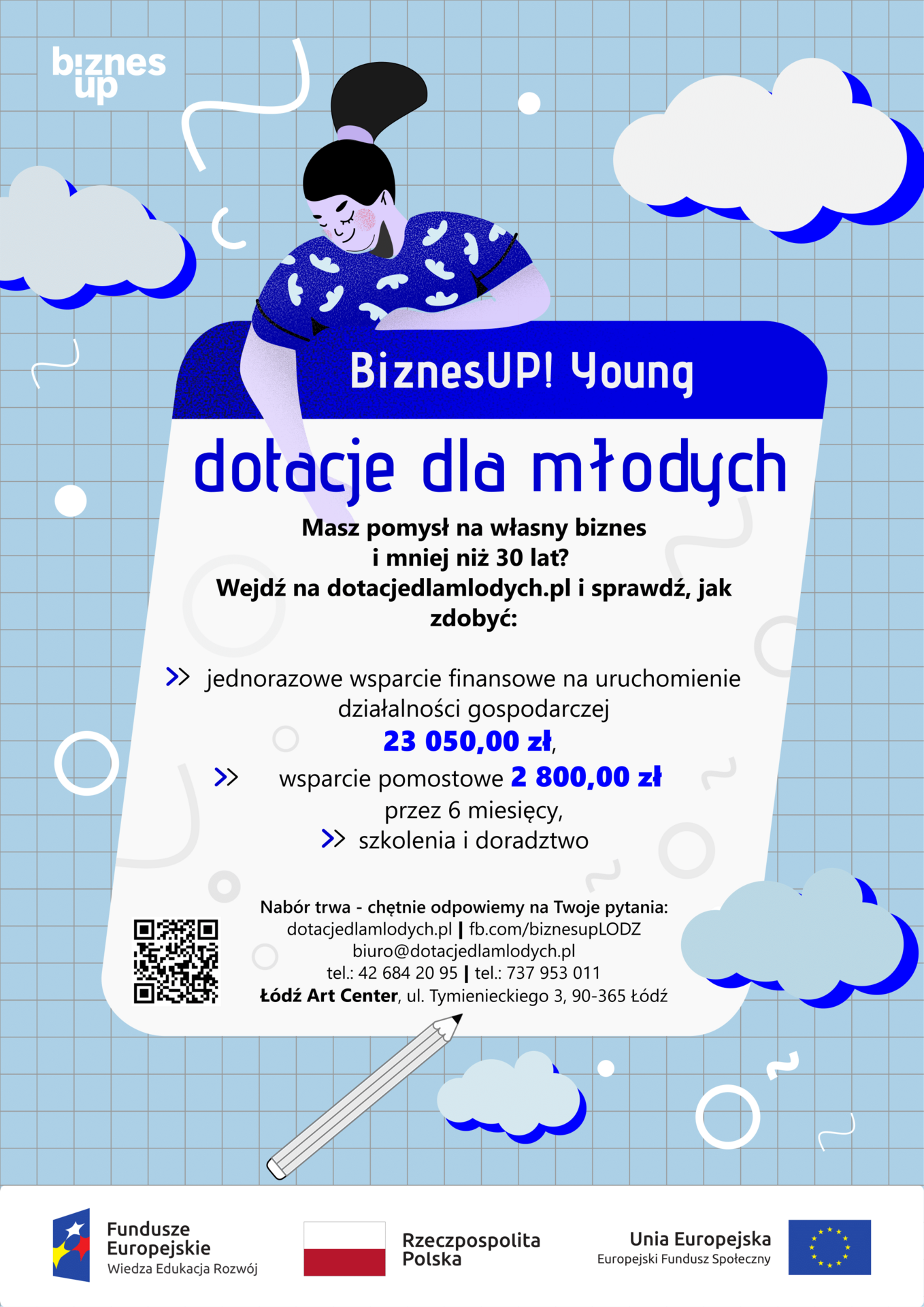 Plakat projektu BiznesUP Young