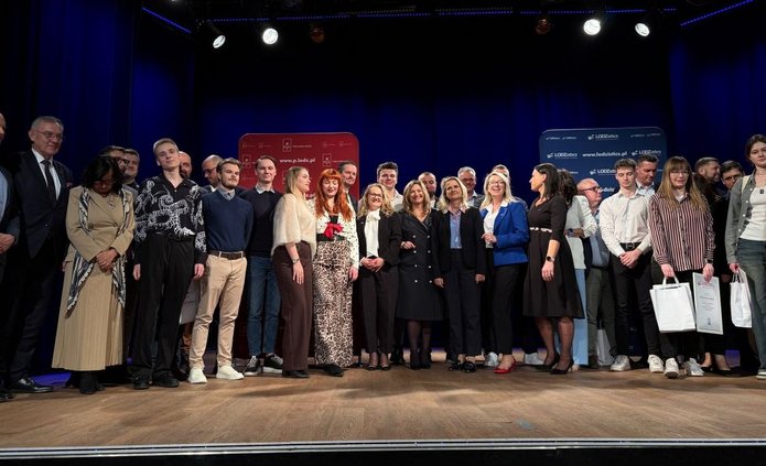 Zdjęcie nagrodzonych w konkursie Moja wizja logistyki