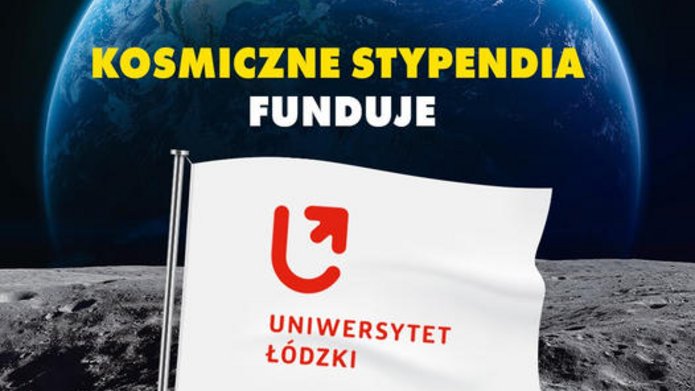 kosmos i flaga UŁ 