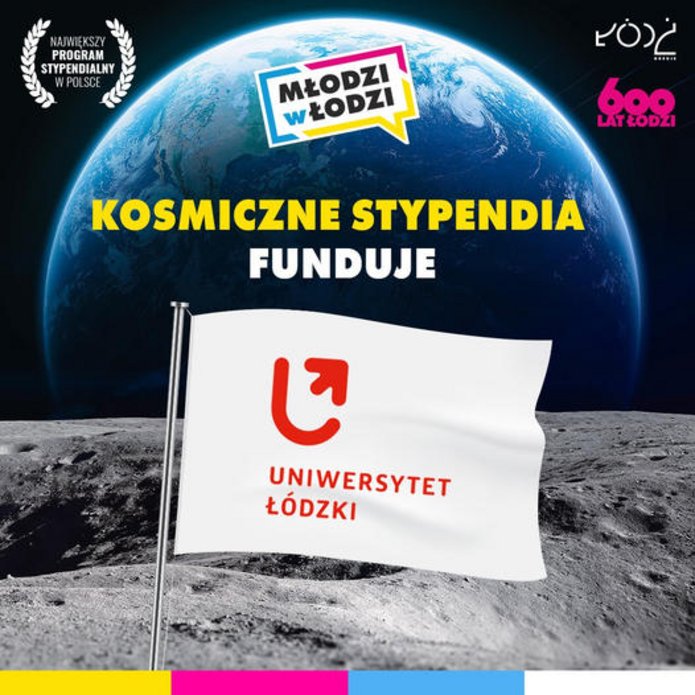 kosmos i flaga UŁ 