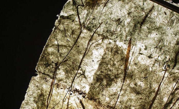 a work on handmade paper