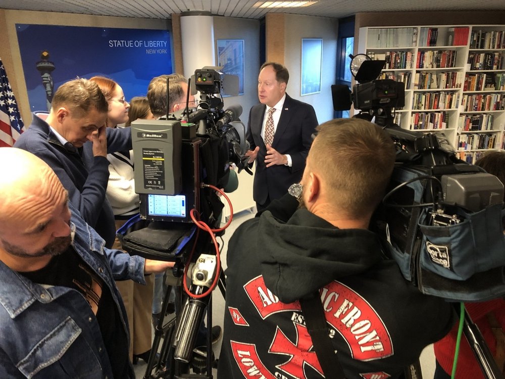 US Ambassador's visit to the American Corner of the University of Lodz