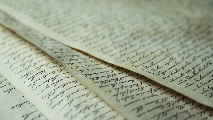 Photo of a manuscript