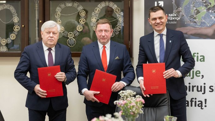 Signing of the letter of intent between the Faculty of Geographical Sciences of the University of Lodz and the Polish Network for Rural Renewal and Development