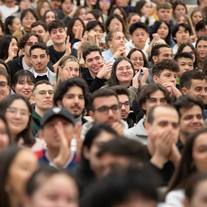 a photo from the international students meeting - a decorative element