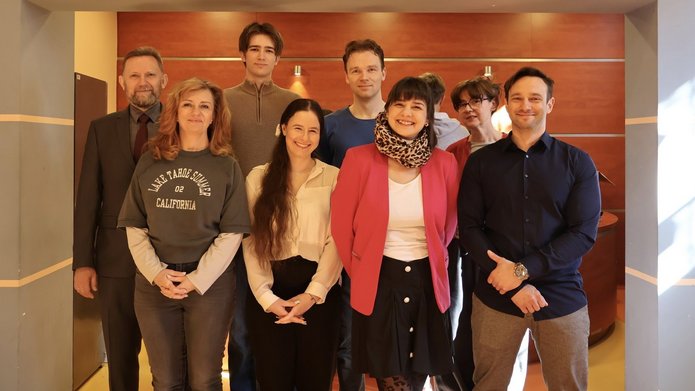 Students from the University of Lodz Campus Council and the University of Lodz Students' Government Council, along with the UniLodz Vice-Rector Prof. Radosław Olszewski and the UniLodz Dormitories managers