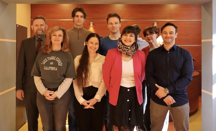 Students from the University of Lodz Campus Council and the University of Lodz Students' Government Council, along with the UniLodz Vice-Rector Prof. Radosław Olszewski and the UniLodz Dormitories managers