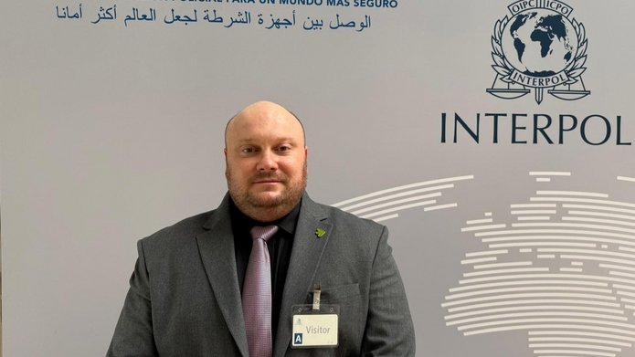 Professor Michał Bijak as an INTERPOL expert team