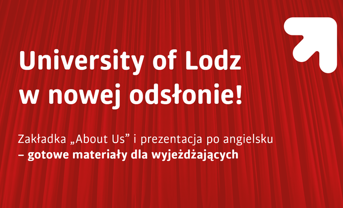 grafika z napisem University of Lodz w nowej odsłonie