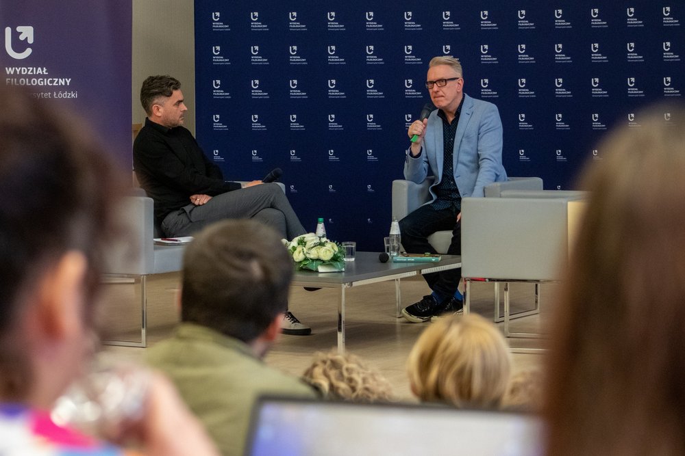 Mariusz Szczygieł podczas wykładu