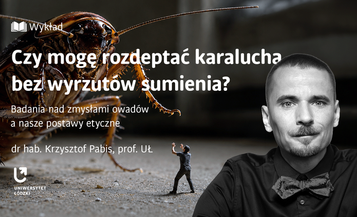 Baner z wizerunkiem prof. Krzysztofa Pabisa