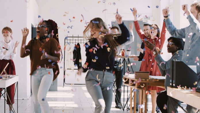 Students celebrating