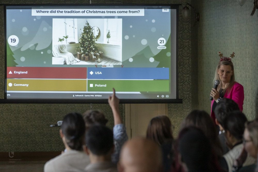 Spotkanie świąteczne z zagranicznymi naukowcami UŁ