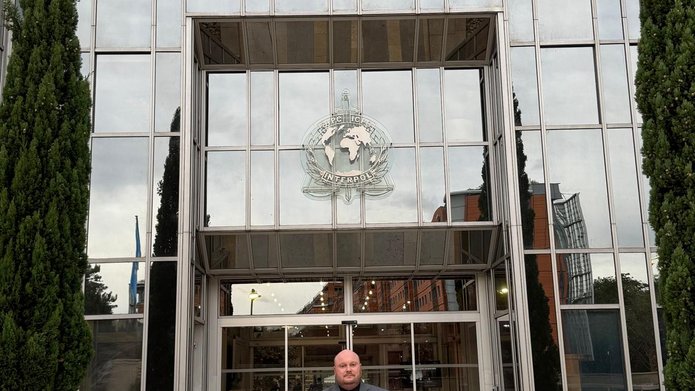 Professor Michał Bijak as an INTERPOL expert team