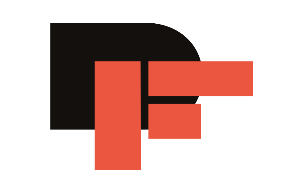 logo of the Festival, a set of letters - black D and red F