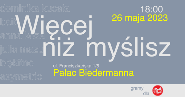 Banner promujący koncert Banner promujący koncert