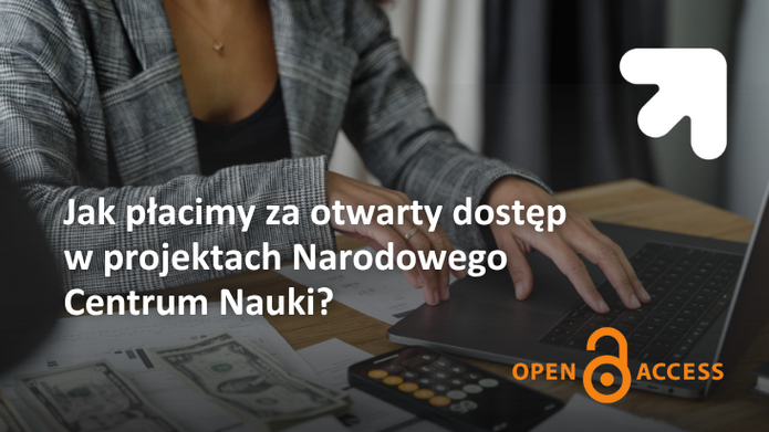 osoba pracująca przy komputerze, logo open access