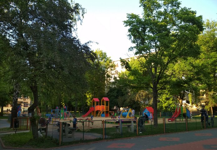 A playground in the green