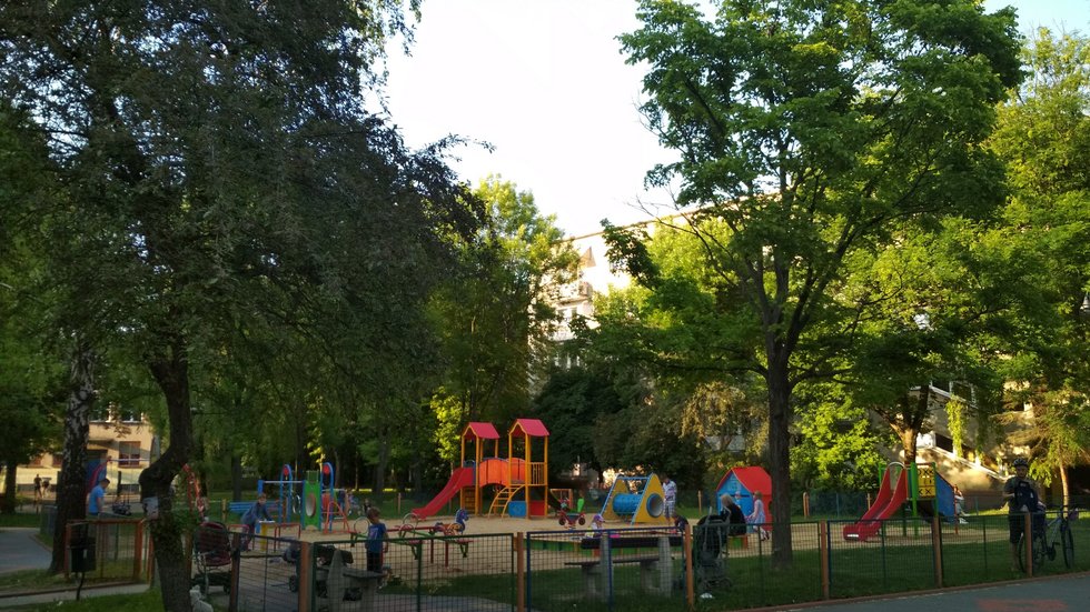 A playground in the green