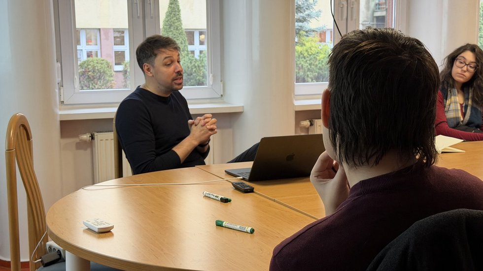 [Translate to English:] wykład prof. Sebastiana Merkela