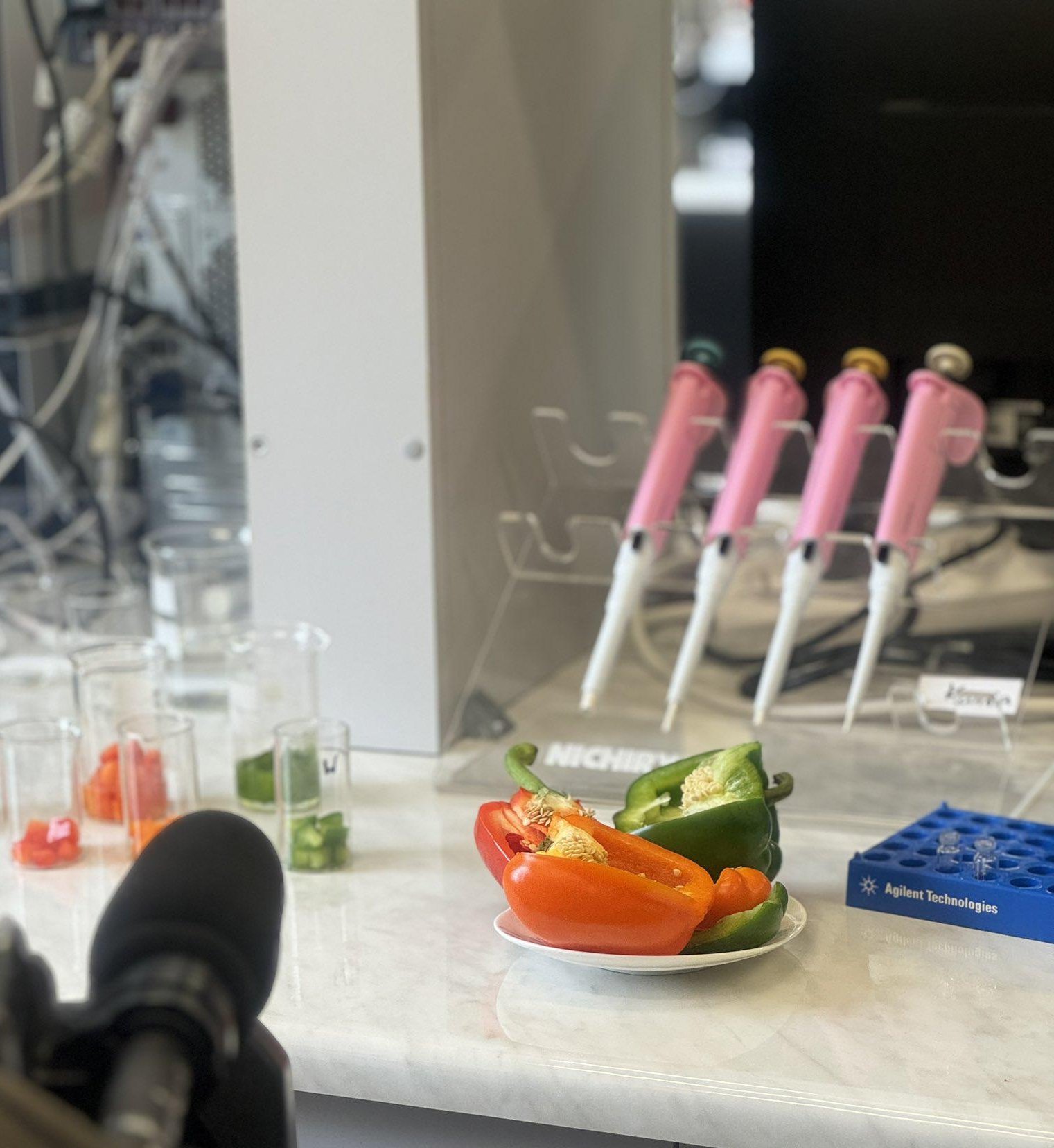 widok na laboratorium chemiczne