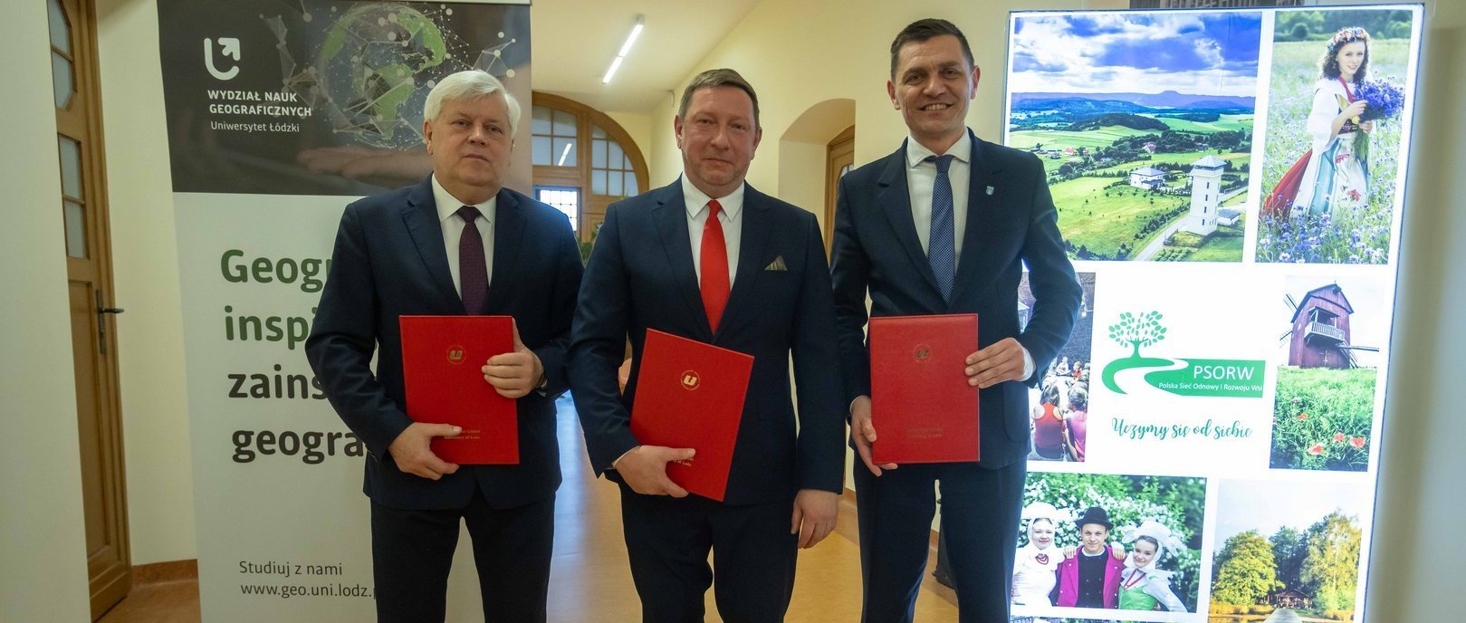 Podpisanie listu intencyjnego Wydziału Nauk Geograficznych UŁ z Polską Siecią Odnowy i Rozwoju Wsi