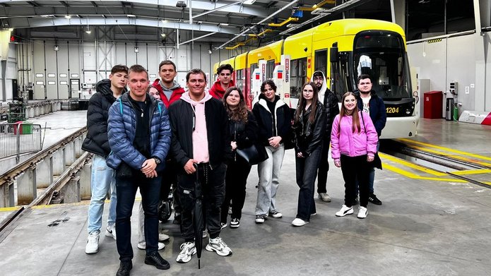 Students during a study visit to MPK