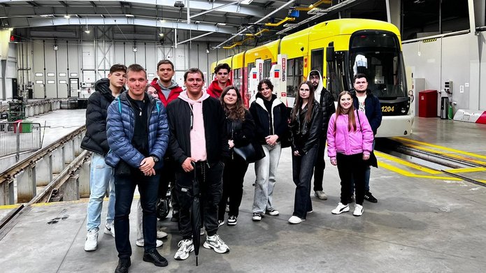 Students during a study visit to MPK