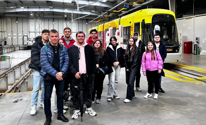 Students during a study visit to MPK