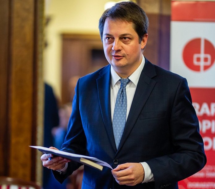 prof. Dominik Mierzejewski podczas przemówienia