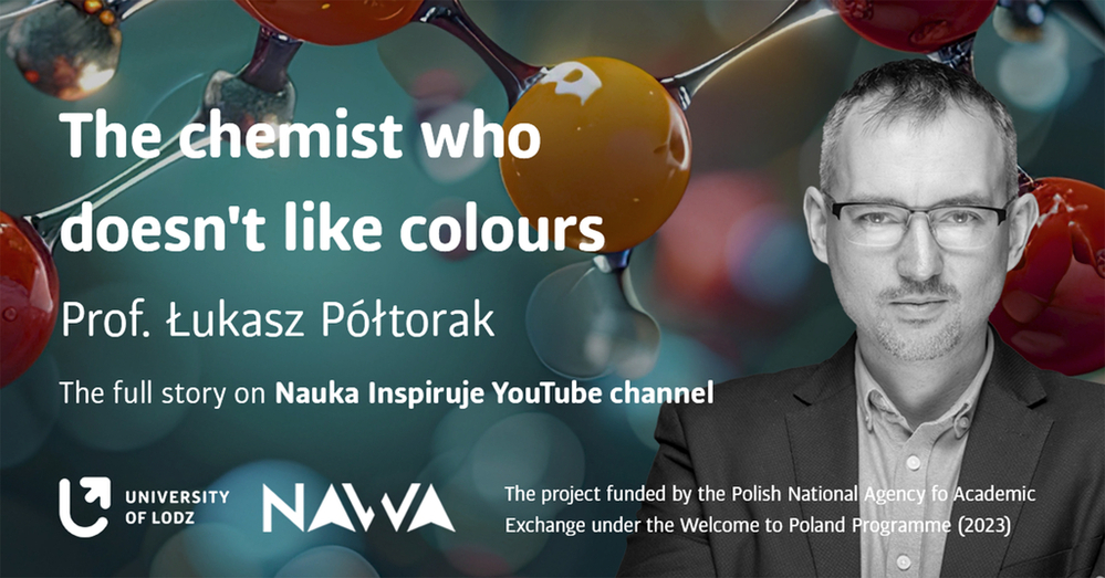 A portrait photo of of Prof. Półtorak and information on the lecture