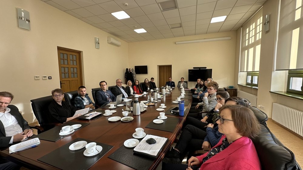 Uczestnicy spotkania URSS UŁ z kolegium rektorskim