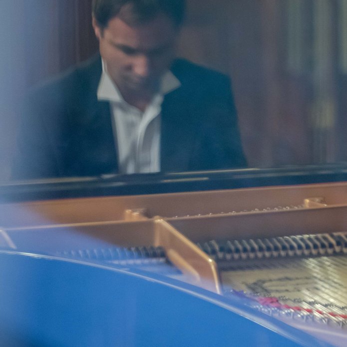 A man playing the piano