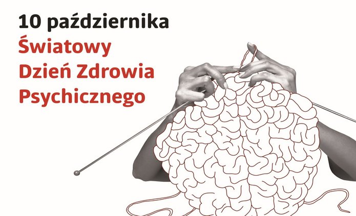 Plakat z napisem 10 października Światowy dzień zdrowia psychicznego