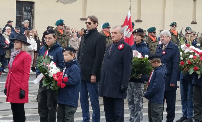 Rektorzy UŁ i PŁ na obchodach Narodowego Święta Niepodległości